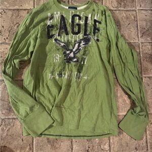 American Eagle Outfitters Lime Graphic Tee